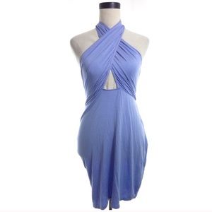 Open Back Periwinkle Dress